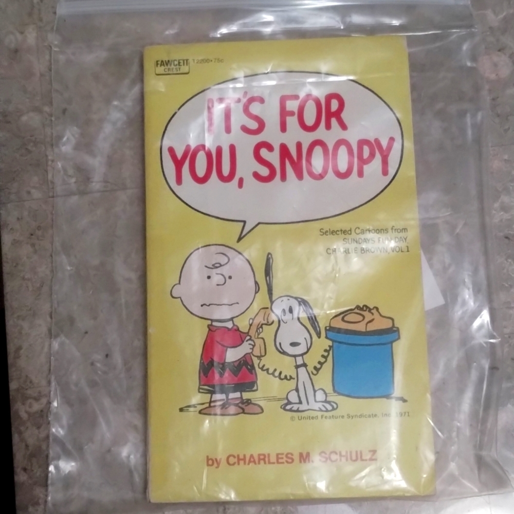 It's for you, Snoopy Vintage Paperback 1971